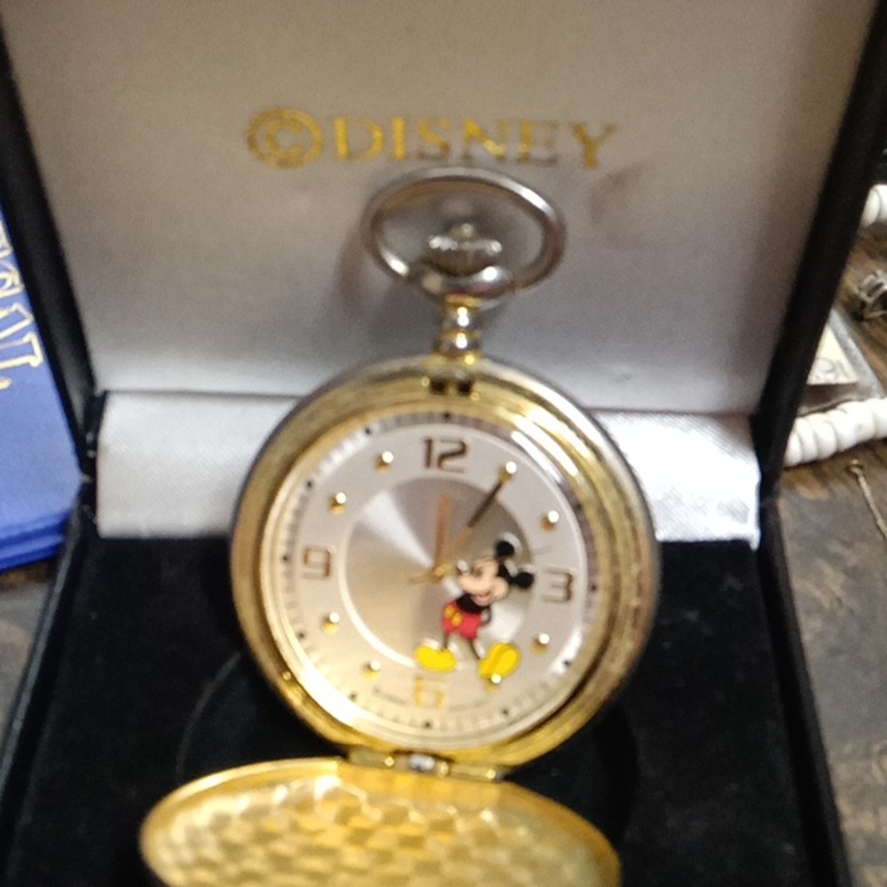 Vintage Disney Mickey Mouse pocket watch